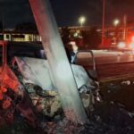 motorista-foge-apos-bater-em-dois-carros-e-colidir-contra-poste-no-df