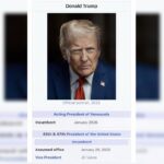 trump-divulga-imagem-em-que-aparece-como-“presidente-interino-da-venezuela”