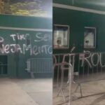 sede-do-palmeiras-amanhece-pichada-apos-goleada-para-novorizontino.-veja-video